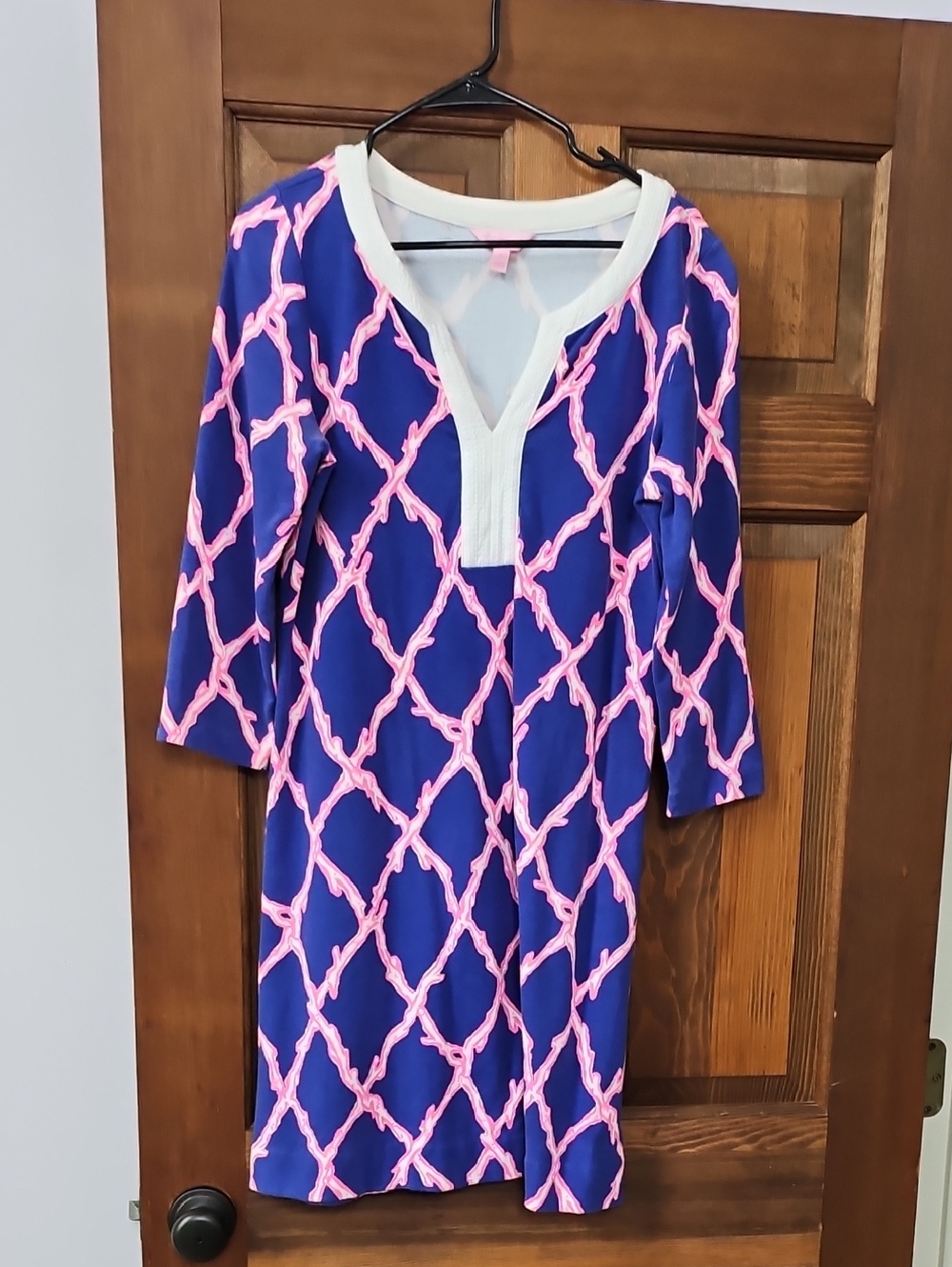 Lilly Pulitzer Navy & Pink Knot-Print Shift Dress